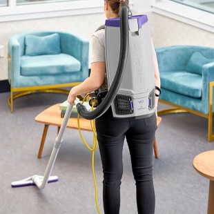 ProTeam GoFit® 10 107688 10 Qt. Backpack Vacuum with 107100 Xover Multi-Surface Telescoping Wand Kit - 120V ProTeam GoFit® 10 107688 10 Qt. Backpack Vacuum with 107100 Xover Multi-Surface Telescoping Wand Kit - 120V