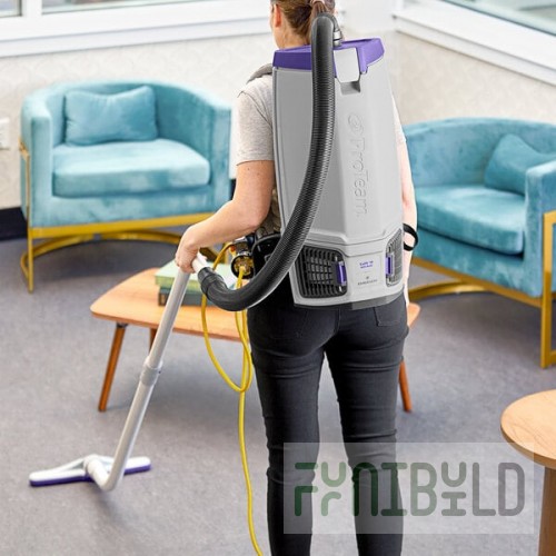 ProTeam GoFit® 10 107688 10 Qt. Backpack Vacuum with 107100 Xover Multi-Surface Telescoping Wand Kit - 120V