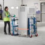 Lavex 3,950 lb. 2-Piece Blue Hydraulic Steel Equipment / Furniture Mover Lavex 3,950 lb. 2-Piece Blue Hydraulic Steel Equipment / Furniture Mover