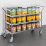 Regency Stainless Steel Three Shelf Utility Cart - 18