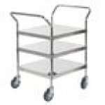 Regency Stainless Steel Three Shelf Utility Cart - 18