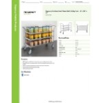 Regency Stainless Steel Three Shelf Utility Cart - 18
