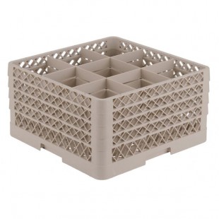 Vollrath TR10FFFA Traex® Full-Size Beige 9-Compartment 9 7/16