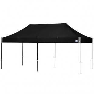 E-Z Up EC3STL20KFBKTBK Eclipse Instant Shelter 10' x 20' Black Canopy with Black Frame