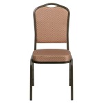 Flash Furniture FD-C01-GOLDVEIN-GO-GG Hercules Gold Diamond Fabric Crown Back Stackable Banquet Chair with Gold Vein Frame Flash Furniture FD-C01-GOLDVEIN-GO-GG Hercules Gold Diamond Fabric Crown Back Stackable Banquet Chair with Gold Vein Frame