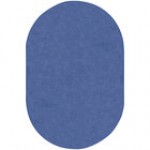 Joy Carpets Kid Essentials Just Kidding 6' x 9' Seafoam Oval Area Rug