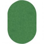 Joy Carpets Kid Essentials Just Kidding 6' x 9' Seafoam Oval Area Rug