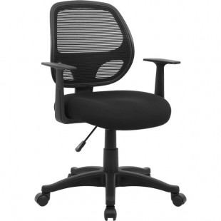Boss Black Commercial Grade Mesh Back Task Chair with Casters and T-Arms Boss Black Commercial Grade Mesh Back Task Chair with Casters and T-Arms