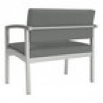 Lesro Lenox Steel Open House Asteroid Fabric Bariatric Guest Arm Chair