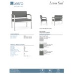 Lesro Lenox Steel Open House Asteroid Fabric Bariatric Guest Arm Chair