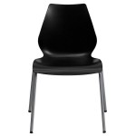 Flash Furniture RUT-288-BK-GG Hercules Black Stack Chair with Lumbar Support Flash Furniture RUT-288-BK-GG Hercules Black Stack Chair with Lumbar Support