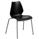 Flash Furniture RUT-288-BK-GG Hercules Black Stack Chair with Lumbar Support Flash Furniture RUT-288-BK-GG Hercules Black Stack Chair with Lumbar Support