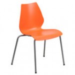Flash Furniture RUT-288-BK-GG Hercules Black Stack Chair with Lumbar Support Flash Furniture RUT-288-BK-GG Hercules Black Stack Chair with Lumbar Support
