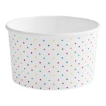 Choice 16 oz. Polka Dot Paper Frozen Yogurt / Food Cup - 50/Pack Choice 16 oz. Polka Dot Paper Frozen Yogurt / Food Cup - 50/Pack