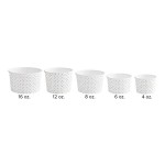 Choice 16 oz. Polka Dot Paper Frozen Yogurt / Food Cup - 50/Pack Choice 16 oz. Polka Dot Paper Frozen Yogurt / Food Cup - 50/Pack