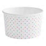 Choice 16 oz. Polka Dot Paper Frozen Yogurt / Food Cup - 50/Pack Choice 16 oz. Polka Dot Paper Frozen Yogurt / Food Cup - 50/Pack