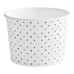 Choice 12 oz. Polka Dot Paper Frozen Yogurt / Food Cup - 1,000/Case Choice 12 oz. Polka Dot Paper Frozen Yogurt / Food Cup - 1,000/Case