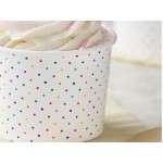 Choice 12 oz. Polka Dot Paper Frozen Yogurt / Food Cup - 1,000/Case Choice 12 oz. Polka Dot Paper Frozen Yogurt / Food Cup - 1,000/Case