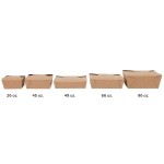 Fold-Pak 04BPEARTHM Bio-Plus-Earth Kraft Microwavable Paper #4 Take-Out Containers 7 3/4