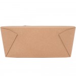 Fold-Pak 04BPEARTHM Bio-Plus-Earth Kraft Microwavable Paper #4 Take-Out Containers 7 3/4