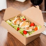 Fold-Pak 04BPEARTHM Bio-Plus-Earth Kraft Microwavable Paper #4 Take-Out Containers 7 3/4