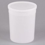 Placon 128 oz. Translucent Round Deli Container - 100/Case