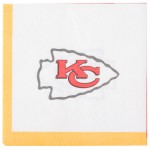 Creative Converting 659516 Kansas City Chiefs 2-Ply Beverage Napkin - 192/Case Creative Converting 659516 Kansas City Chiefs 2-Ply Beverage Napkin - 192/Case