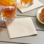 Choice Beige Customizable Linen-Feel 1/4 Fold Beverage Napkin 10 Choice Beige Customizable Linen-Feel 1/4 Fold Beverage Napkin 10