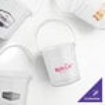Howw Manufacturing 32 oz. Clear Customizable Plastic Drink Bucket with Clear Customizable Handle - 48/Case Howw Manufacturing 32 oz. Clear Customizable Plastic Drink Bucket with Clear Customizable Handle - 48/Case