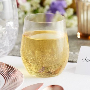 Visions 8 oz. Clear Plastic Stemless Wine Glass - 64/Case Visions 8 oz. Clear Plastic Stemless Wine Glass - 64/Case