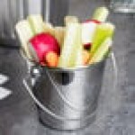 American Metalcraft SSP35 Mini Stainless Steel Pail - 3 1/2