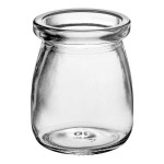 American Metalcraft 4 oz. Round Glass Jar