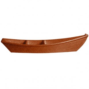 G.E.T. Enterprises BT320T Bugambilia 3.6 Qt. Classic Textured Finish Terracotta Resin-Coated Aluminum Deep Boat with Dividers G.E.T. Enterprises BT320T Bugambilia 3.6 Qt. Classic Textured Finish Terracotta Resin-Coated Aluminum Deep Boat with Dividers