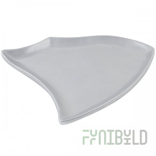 Bon Chef 70004P Futura 38 oz. Pewter-Glo Cast Aluminum Platter