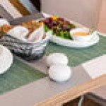 Front of the House Harmony 3 oz. Bright White Porcelain Salt and Pepper Shaker Set - 12/Case