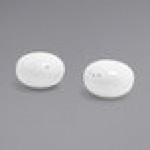Front of the House Harmony 3 oz. Bright White Porcelain Salt and Pepper Shaker Set - 12/Case