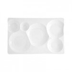 Front of the House Harmony 3 oz. Bright White Porcelain Salt and Pepper Shaker Set - 12/Case