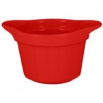 RAK Porcelain Chef's Fusion 1 oz. Ember Red Porcelain Double Ramekin - 12/Case RAK Porcelain Chef's Fusion 1 oz. Ember Red Porcelain Double Ramekin - 12/Case
