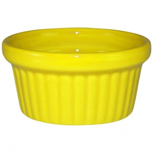 International Tableware Cancun 2 oz. Yellow Stoneware Fluted Ramekin - 36/Case International Tableware Cancun 2 oz. Yellow Stoneware Fluted Ramekin - 36/Case
