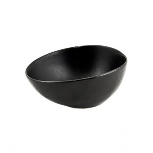 Front of the House Kiln 1.5 oz. Pepper Porcelain Ramekin - 12/Case