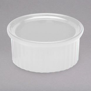 Elite Global Solutions R2 Melamine Ramekins 2 oz. White Fluted Melamine Ramekin - 6/Case Elite Global Solutions R2 Melamine Ramekins 2 oz. White Fluted Melamine Ramekin - 6/Case