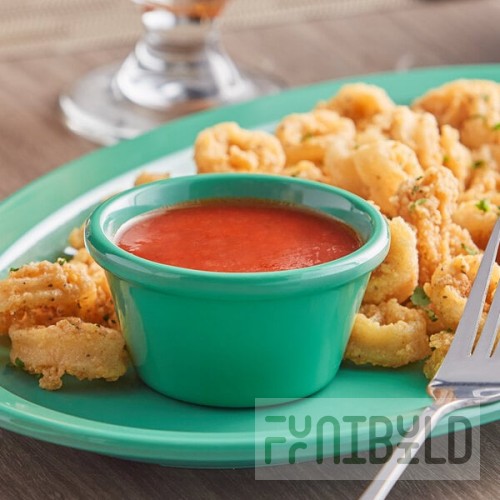 Acopa Foundations 4 oz. Green Smooth Melamine Ramekin - 12/Case