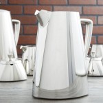 Vollrath 46206 Triennium 73.6 oz. Mirror-Finished Stainless Steel Water Pitcher with Ice Guard