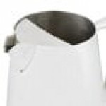 Vollrath 46206 Triennium 73.6 oz. Mirror-Finished Stainless Steel Water Pitcher with Ice Guard