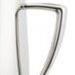 Vollrath 46206 Triennium 73.6 oz. Mirror-Finished Stainless Steel Water Pitcher with Ice Guard