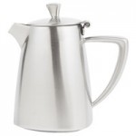 Vollrath 46206 Triennium 73.6 oz. Mirror-Finished Stainless Steel Water Pitcher with Ice Guard