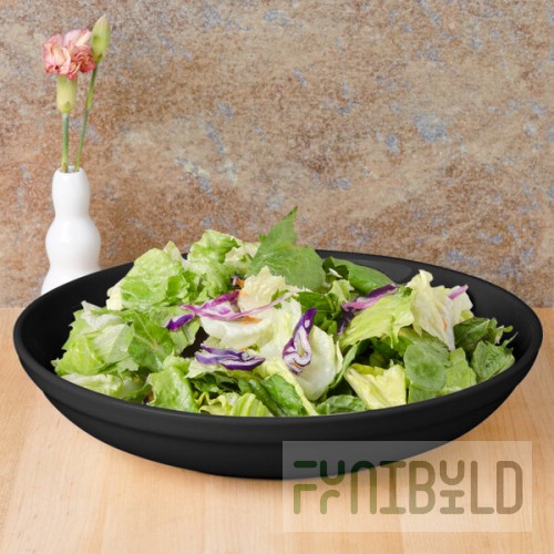 CAC SAL-2BLK Festiware 1.5 Qt. Black Salad / Pasta Bowl - 12/Case