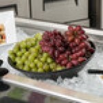 G.E.T. Enterprises BR014BB Bugambilia 5.8 Qt. Classic Textured Finish Black Resin-Coated Aluminum Round Bowl G.E.T. Enterprises BR014BB Bugambilia 5.8 Qt. Classic Textured Finish Black Resin-Coated Aluminum Round Bowl