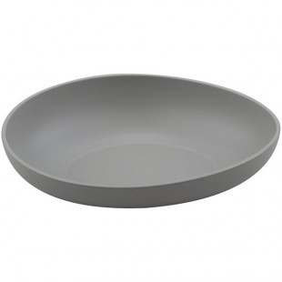 GET Enterprises Riverstone 50 oz. Light Gray Irregular Round Matte Melamine Entree Bowl - 12/Case GET Enterprises Riverstone 50 oz. Light Gray Irregular Round Matte Melamine Entree Bowl - 12/Case