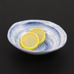Elite Global Solutions D431OV Van Gogh Navy 5 oz. Oval Melamine Bowl - 6/Case Elite Global Solutions D431OV Van Gogh Navy 5 oz. Oval Melamine Bowl - 6/Case